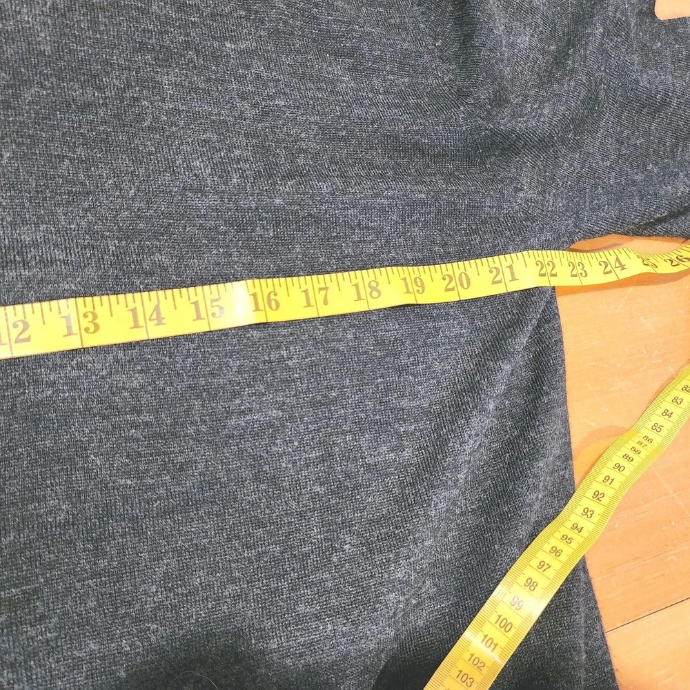 Alan Flusser Sweater Mens Large Gray Purple V Neck Merino Wool Blend Lightweight - Picture 7 of 13